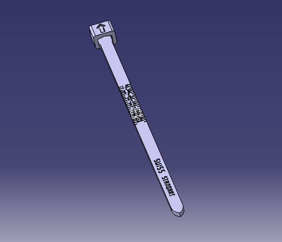 Swiss Finger Ring Sizer  3D print model_45