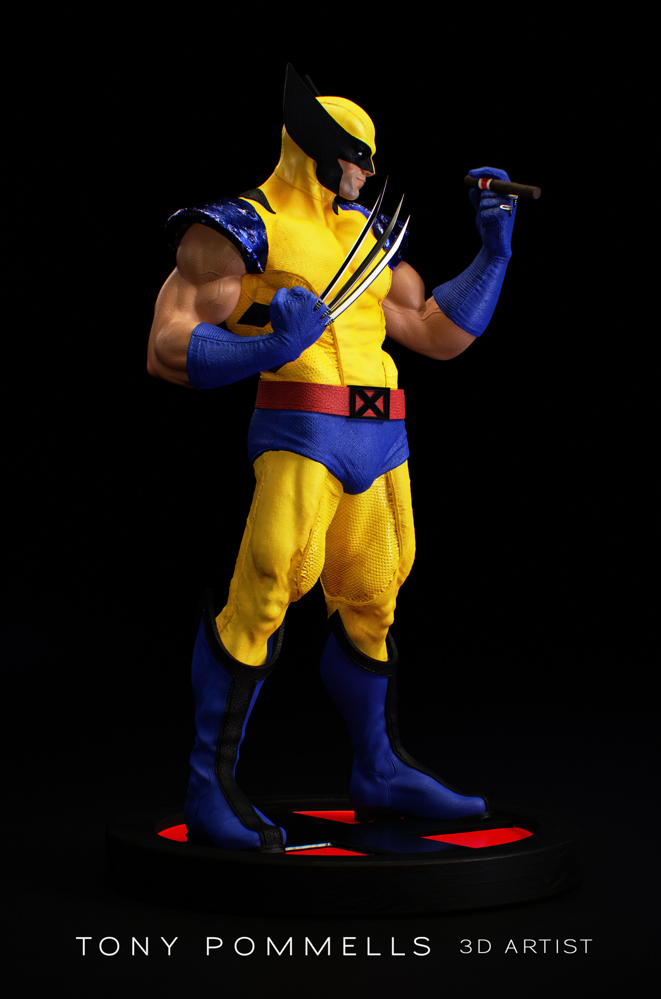 Fan Art of Wolverine  3D print model_9