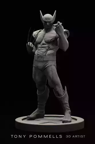 Fan Art of Wolverine  3D print model