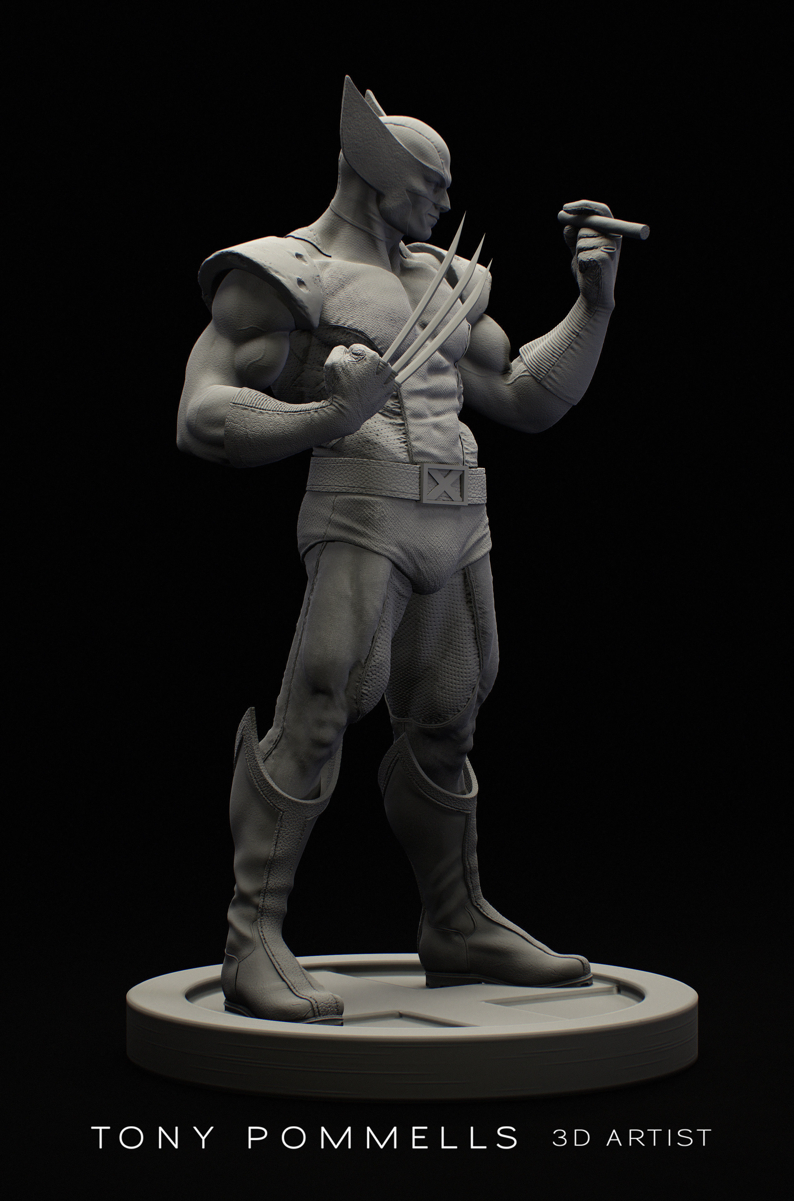 Fan Art of Wolverine  3D print model_8