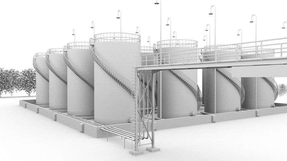 storage tanks 3D models  Free 3D model_1