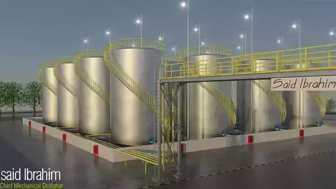 storage tanks 3D models  Free 3D model