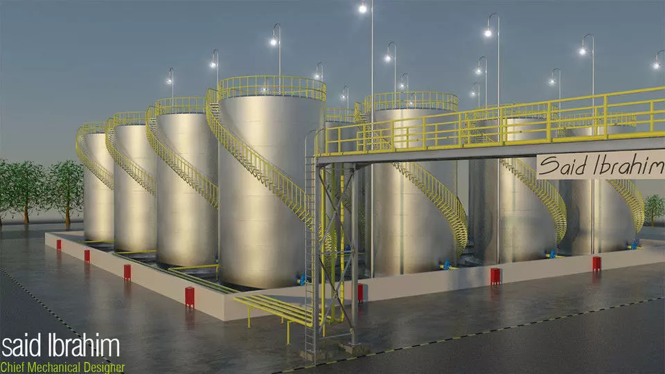 storage tanks 3D models  Free 3D model_0