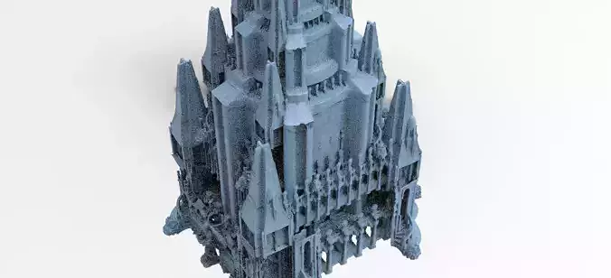 Ancient Hyborian stone temple Towers 8