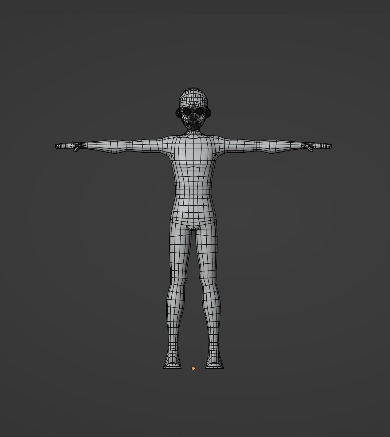 Stylized Human Base Model 3D model_9
