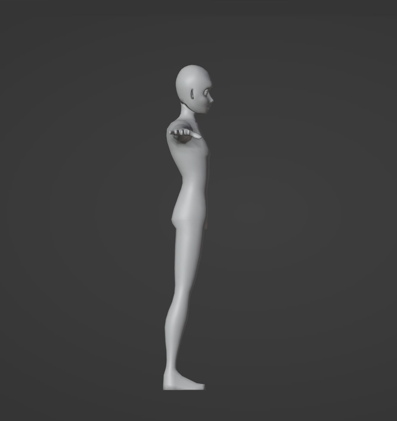 Stylized Human Base Model 3D model_8