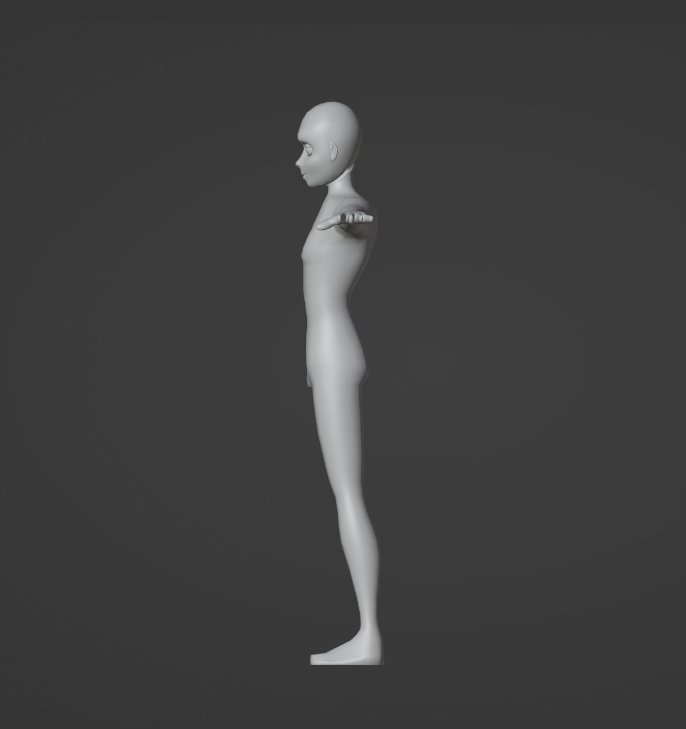 Stylized Human Base Model 3D model_7