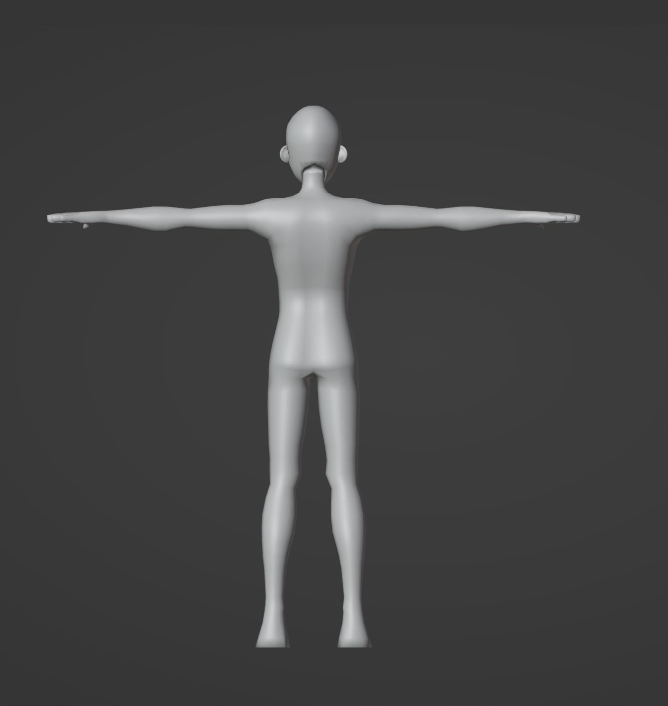 Stylized Human Base Model 3D model_6
