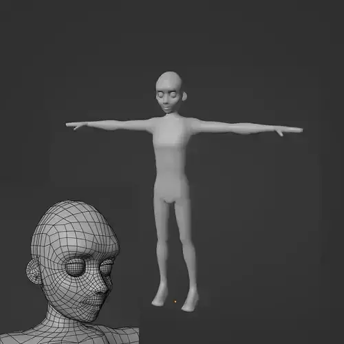 Stylized Human Base Model 3D model