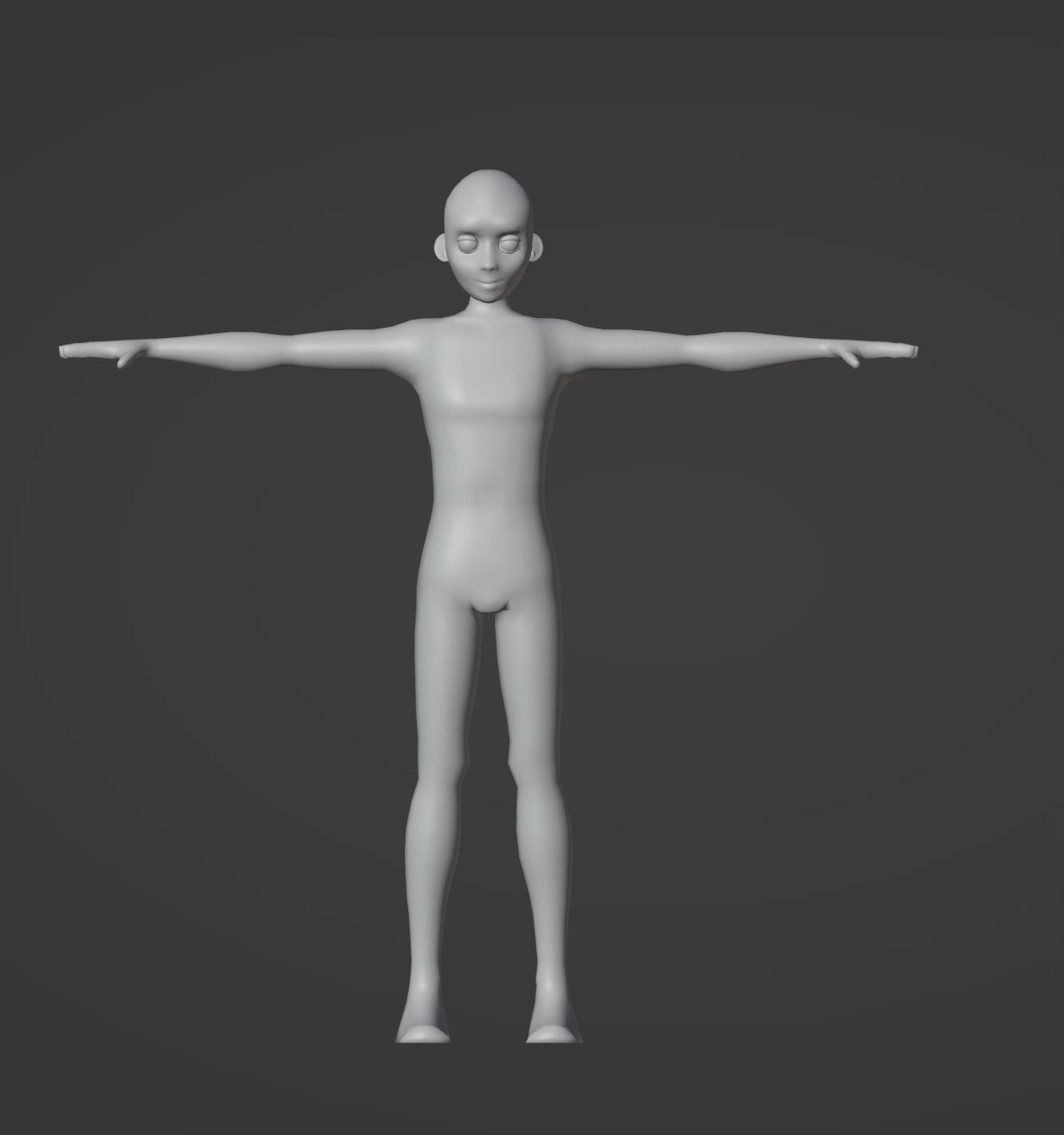 Stylized Human Base Model 3D model_5