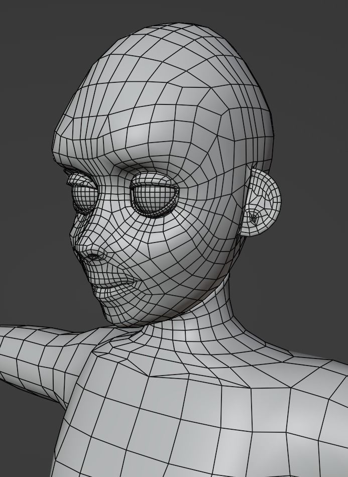 Stylized Human Base Model 3D model_2