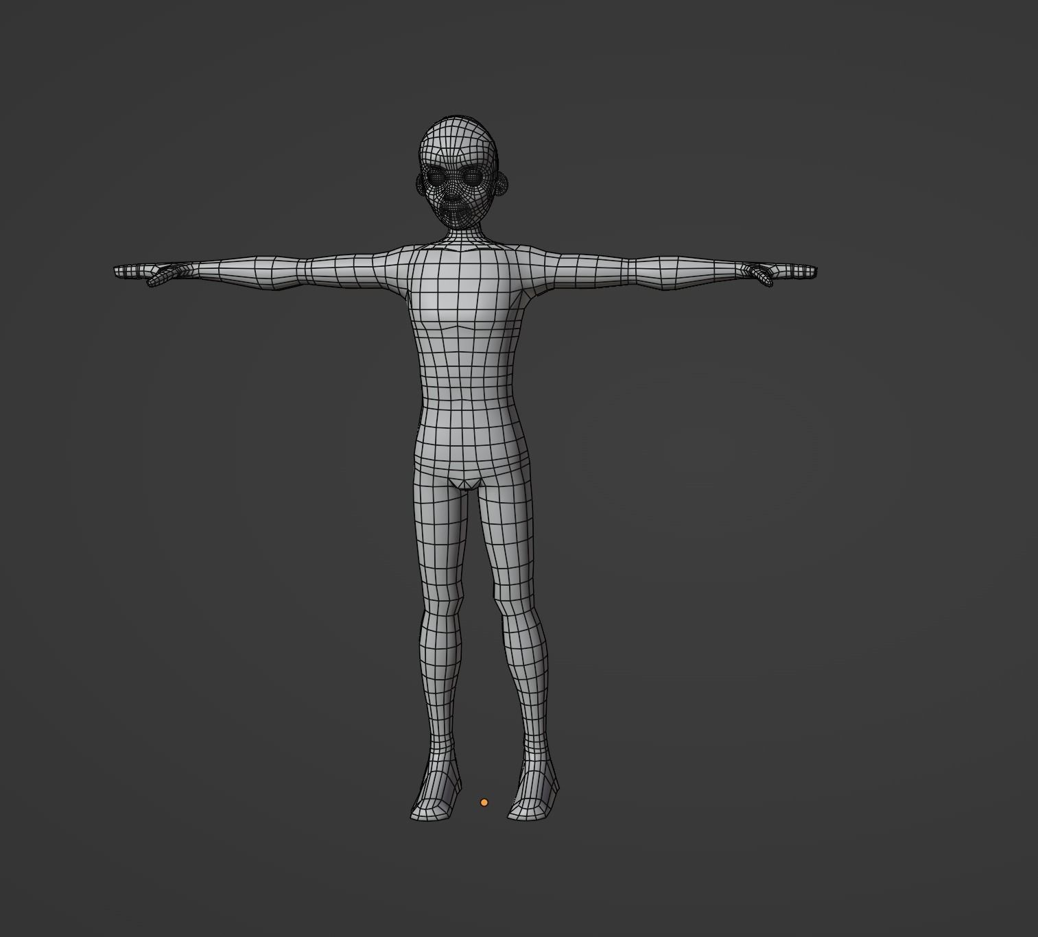 Stylized Human Base Model 3D model_1