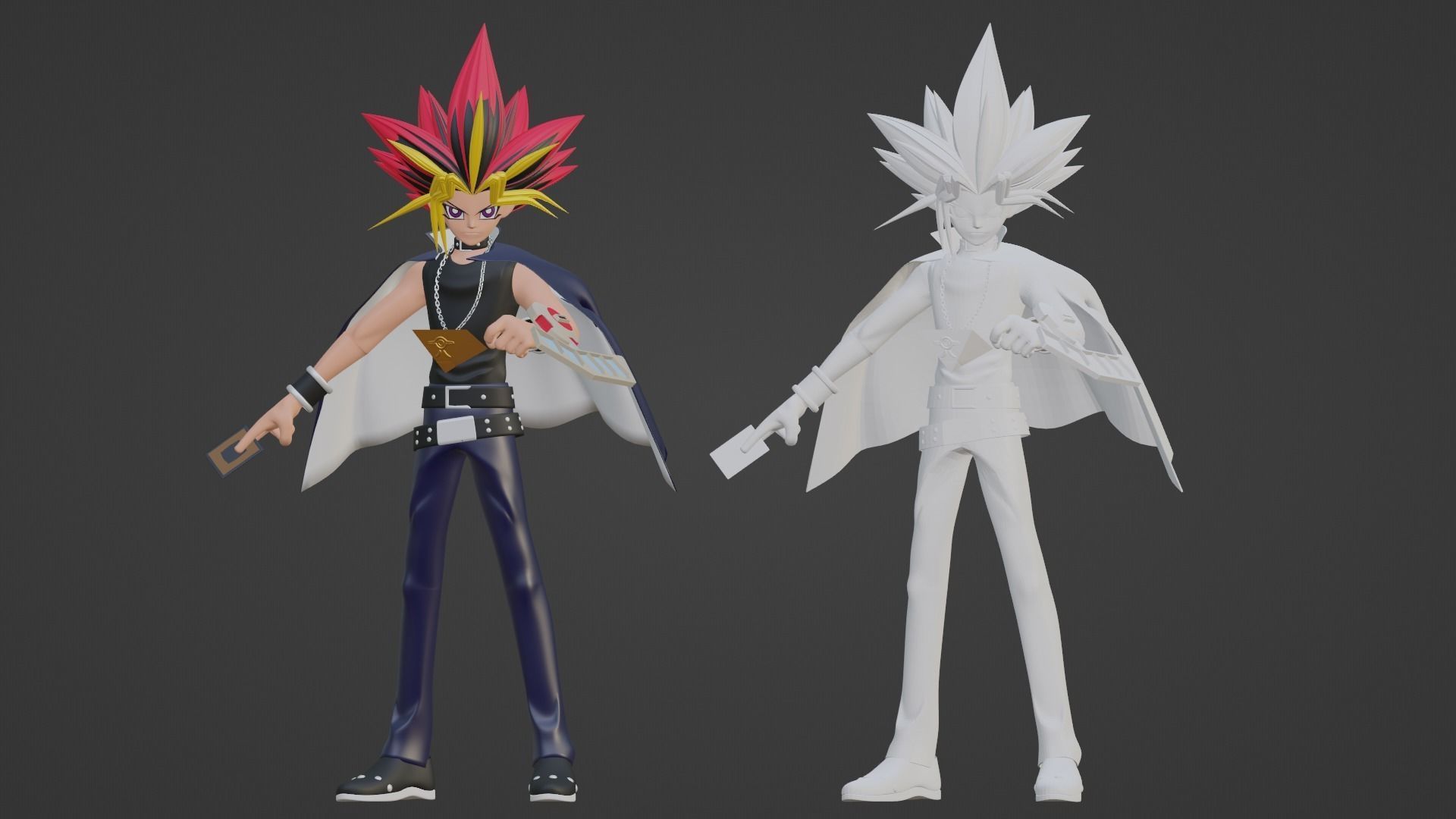 Yami Yugi - YuGiOh Duel Monsters 3D model_17
