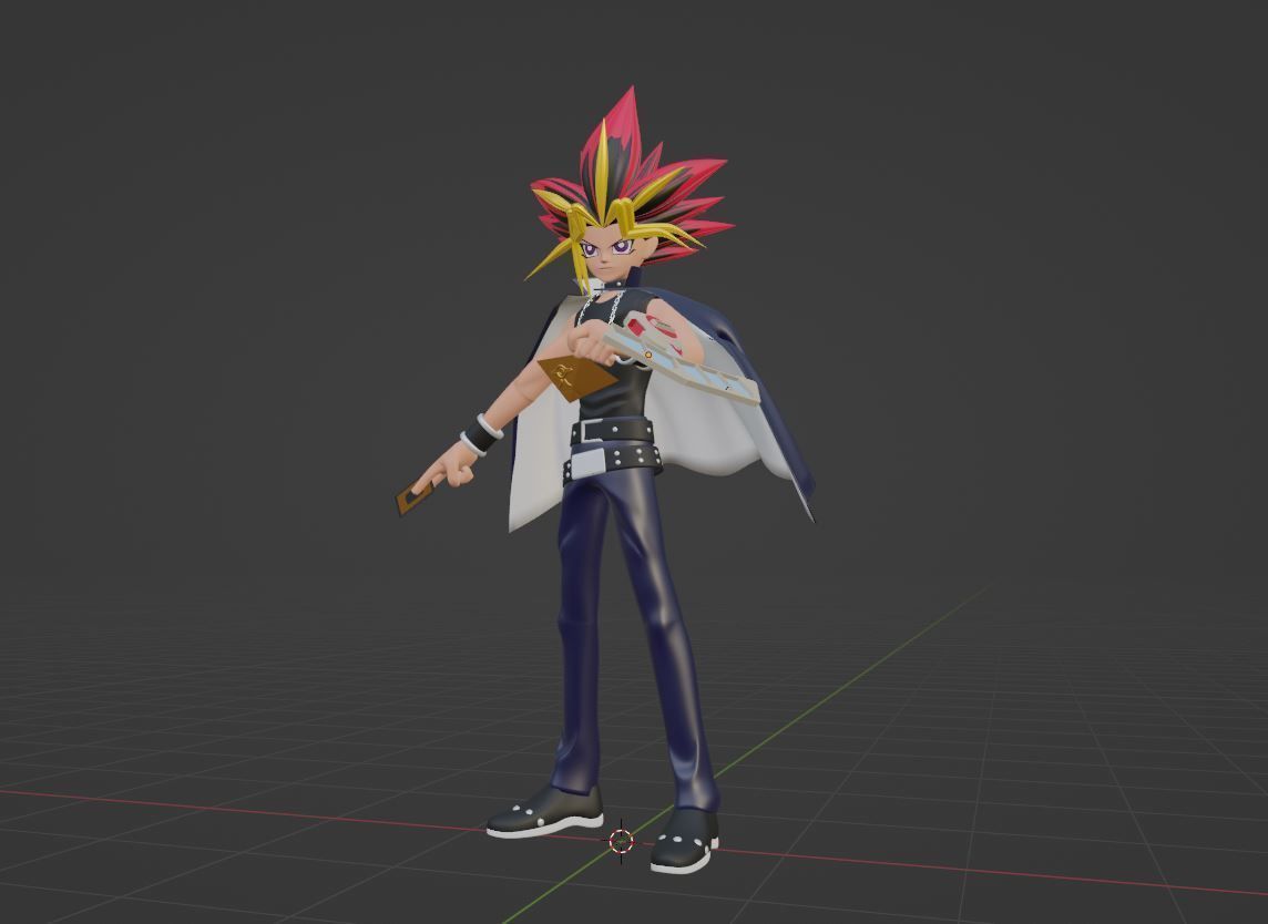 Yami Yugi - YuGiOh Duel Monsters 3D model_6