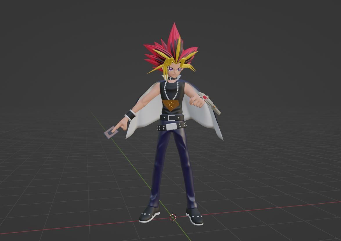 Yami Yugi - YuGiOh Duel Monsters 3D model_5