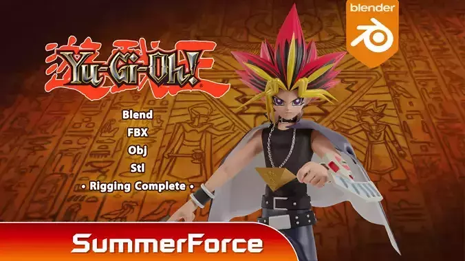 Yami Yugi - YuGiOh Duel Monsters 3D model