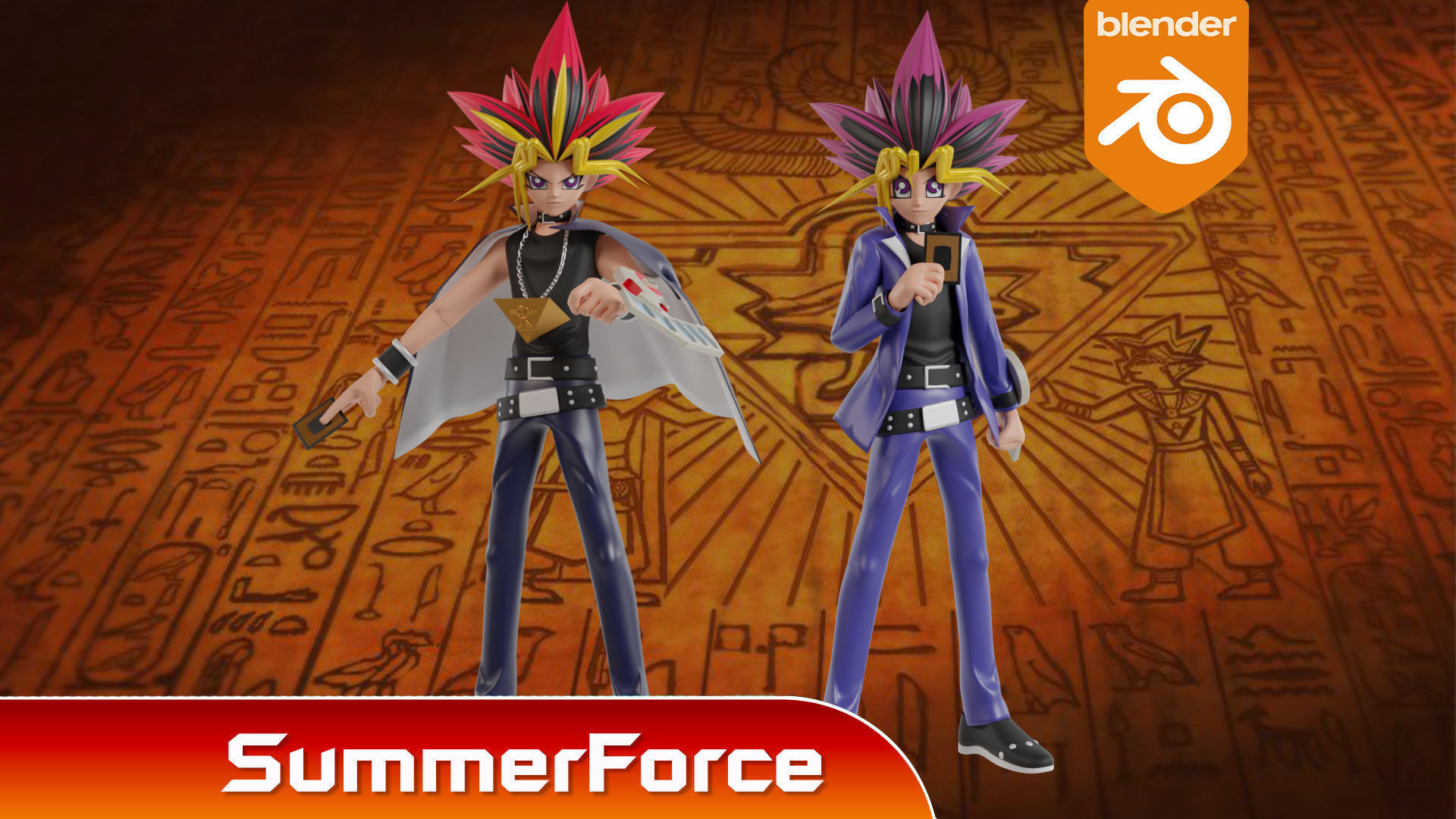 Yami Yugi - YuGiOh Duel Monsters 3D model_4