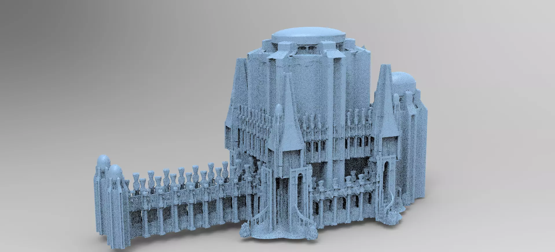 Ancient Ritual Tower walkway  3D model_0