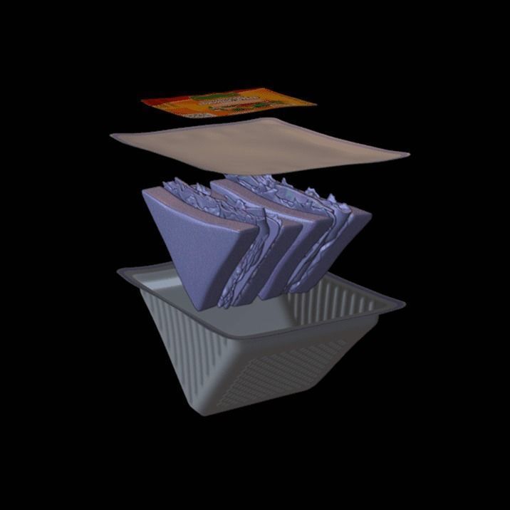 Sandwich in plastic container 3D model_11