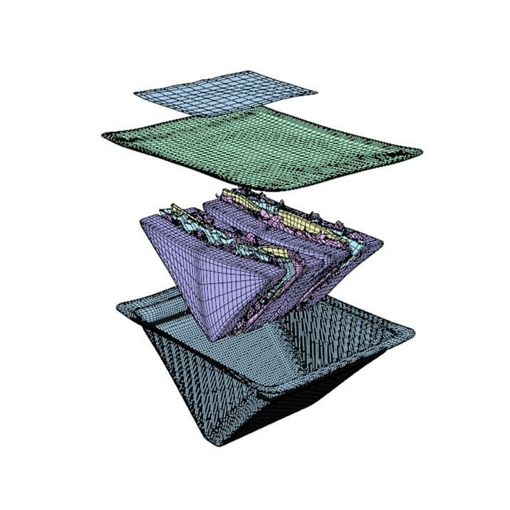 Sandwich in plastic container 3D model_12