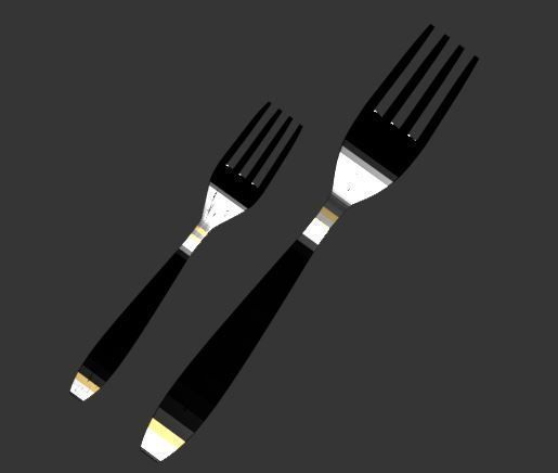 dining table set 01 3D model_34