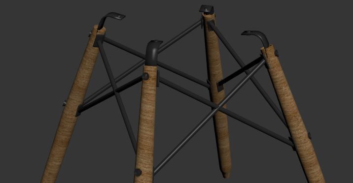 dining table set 01 3D model_28