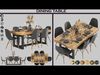 dining table set 01 3D model_1