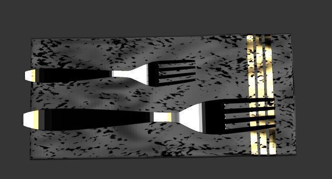 dining table set 01 3D model_42