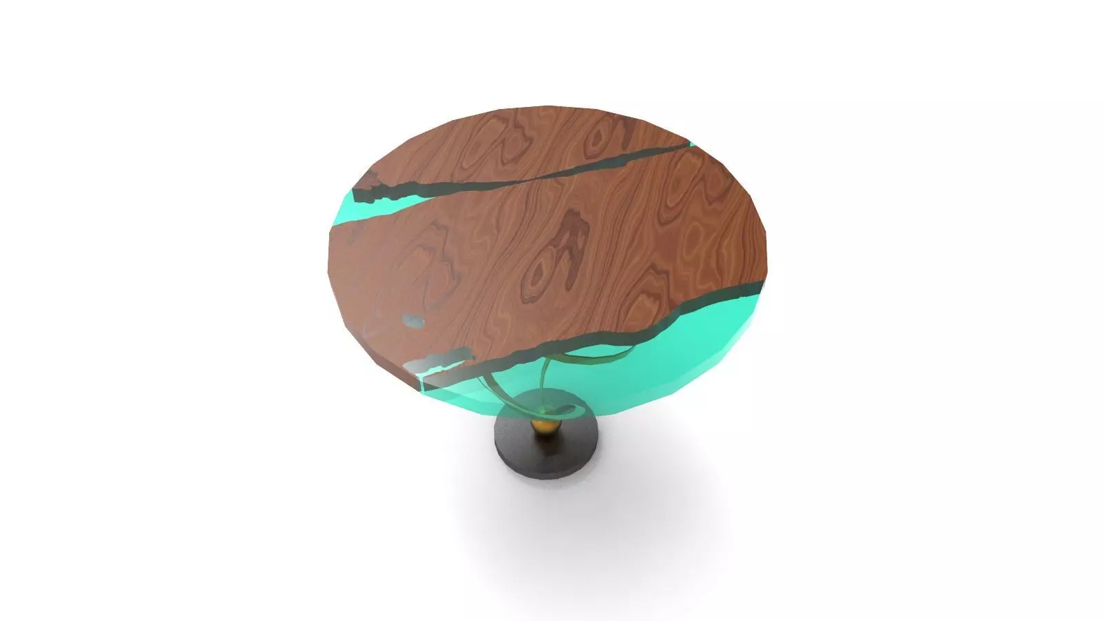luxury resin table 3D model_0