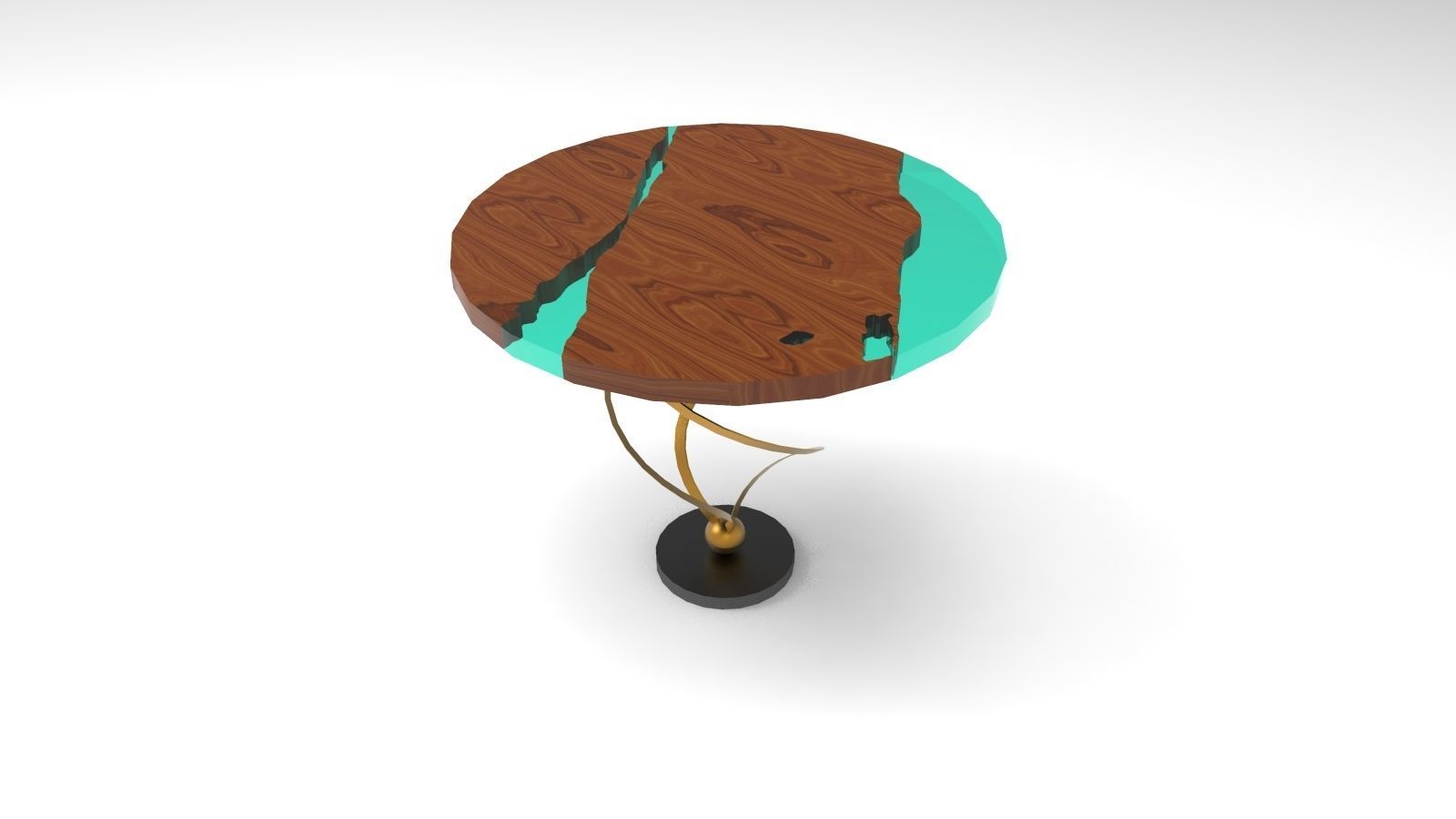 luxury resin table 3D model_3