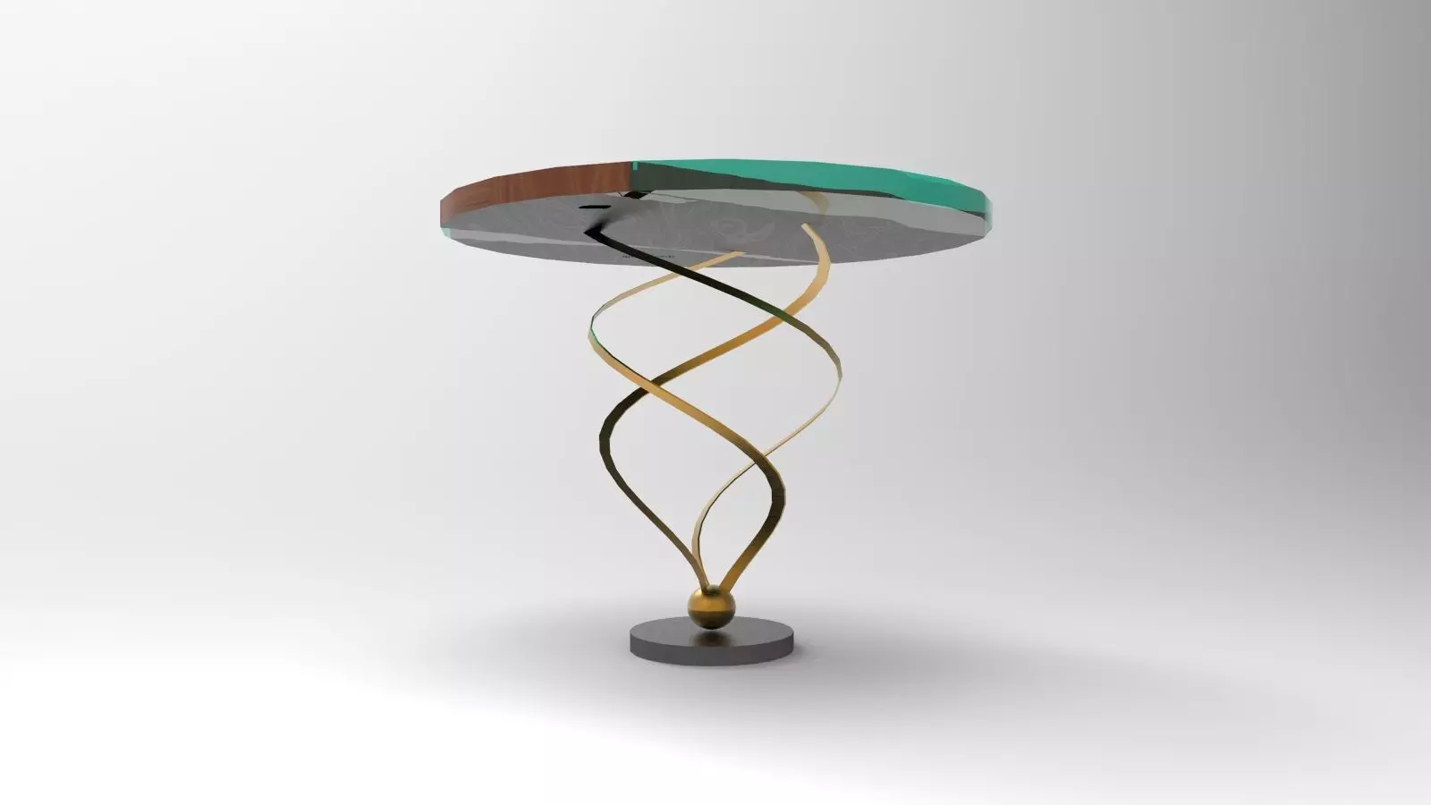luxury resin table 3D model_1