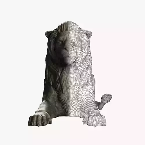 Lion Stachu Low-Poly