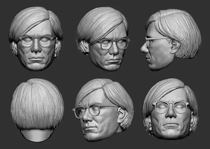Andy warhol head 3D print model