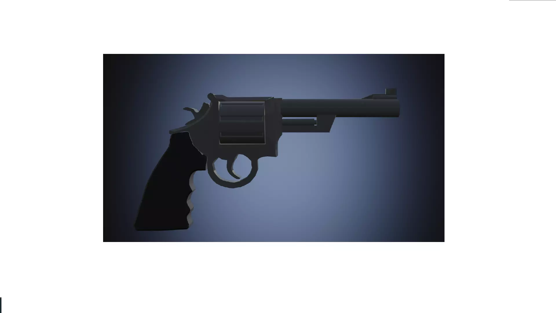 low-poly revolver Free low-poly 3D model