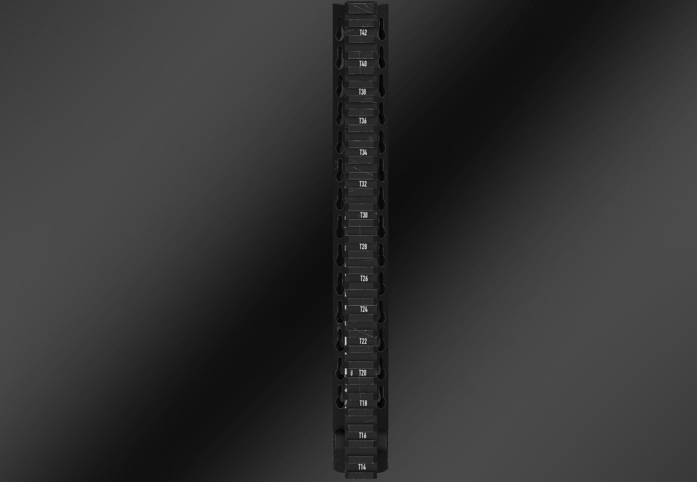 BCM KMR Alpha 13 KeyMod Free Float Handguard Free low-poly 3D model_2