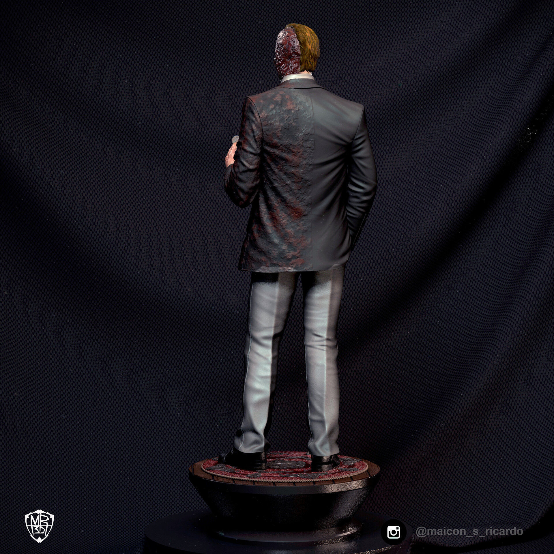 Two-Face TDK 3D print model_4