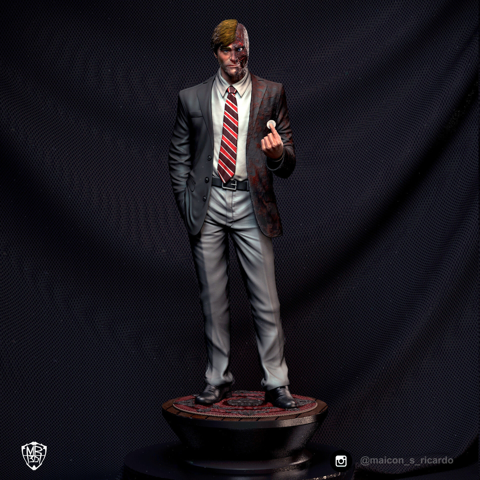 Two-Face TDK 3D print model_2
