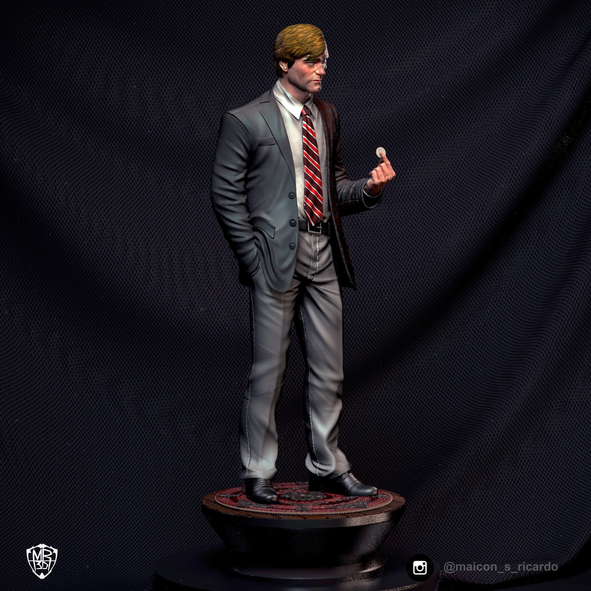 Two-Face TDK 3D print model_3