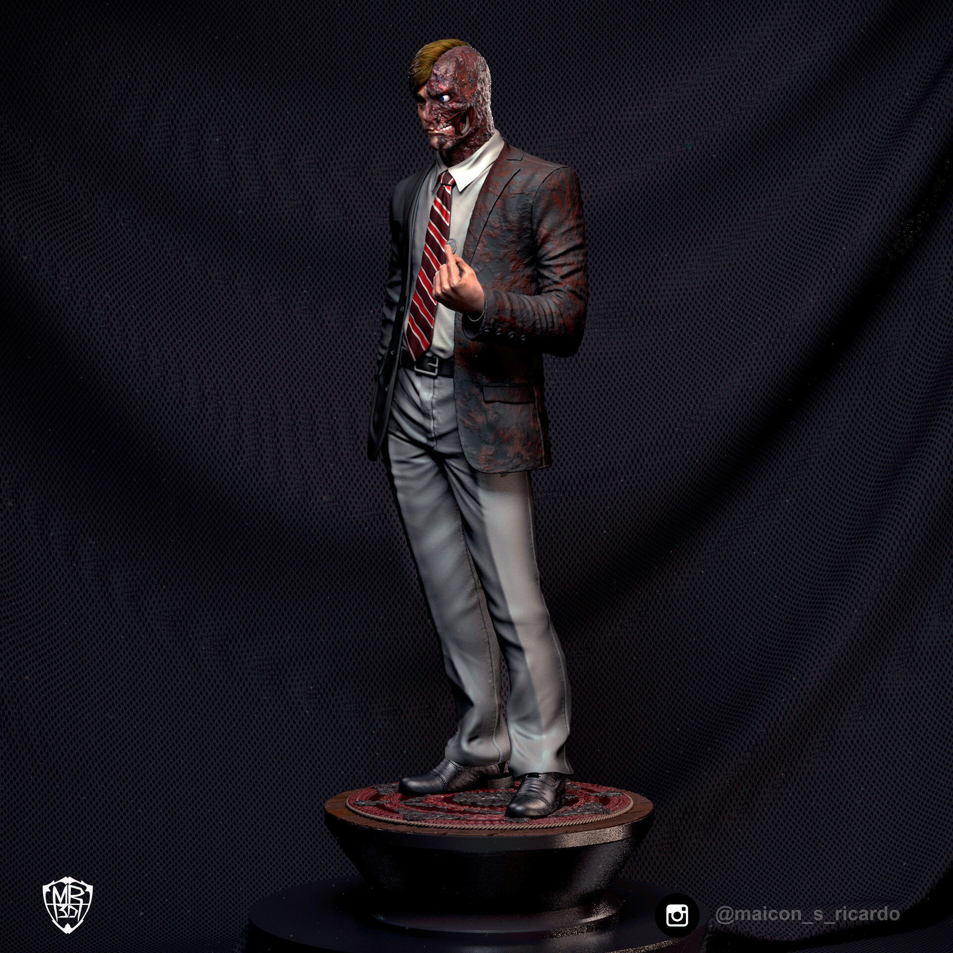 Two-Face TDK 3D print model_1