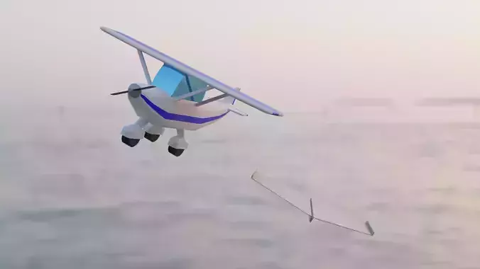 Lowpoly Plane toy airplane