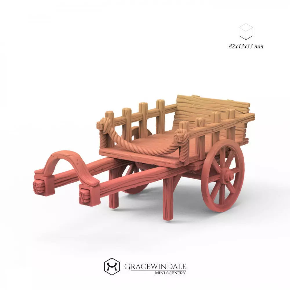 Cart - Two Wheel Wagon 3D print model_2
