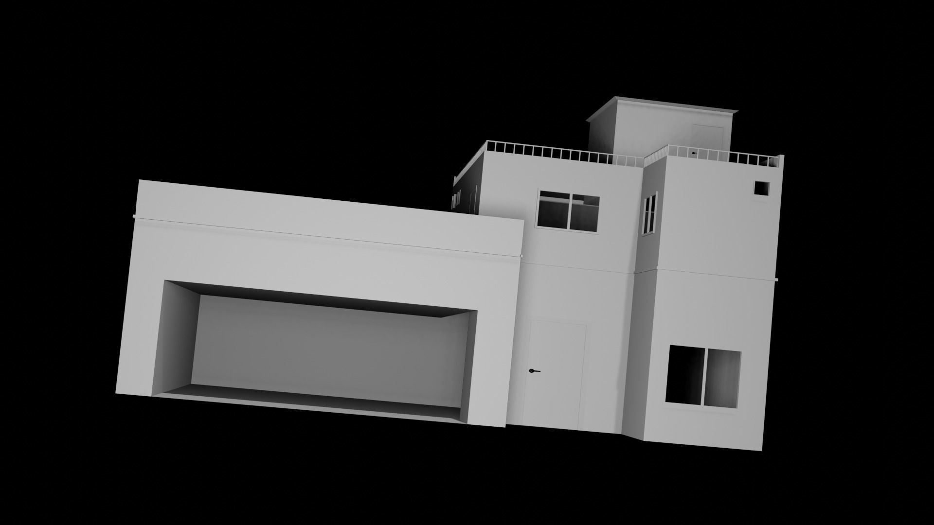 pubg house Free low-poly 3D model_2