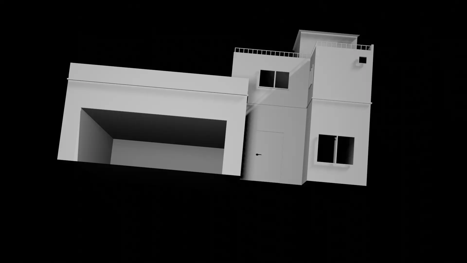 pubg house Free low-poly 3D model_0