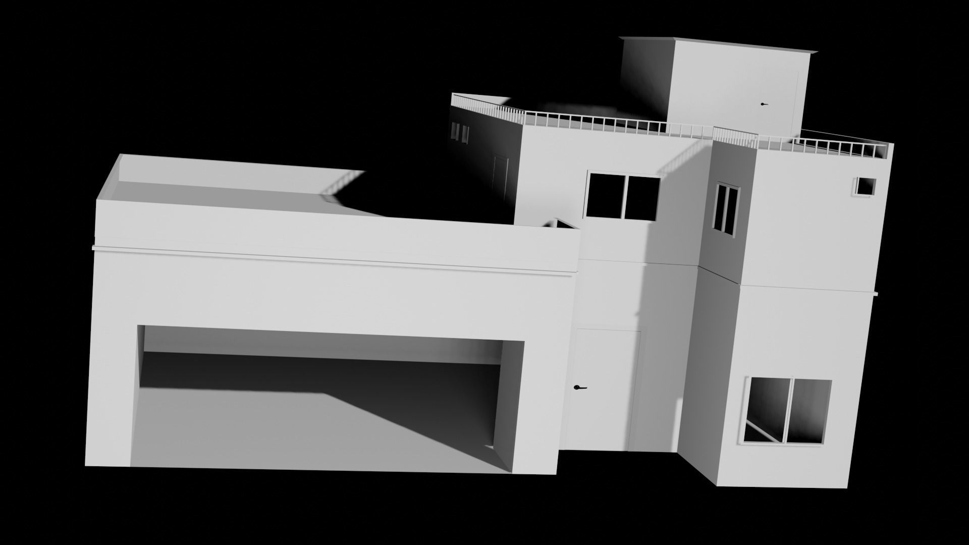 pubg house Free low-poly 3D model_1