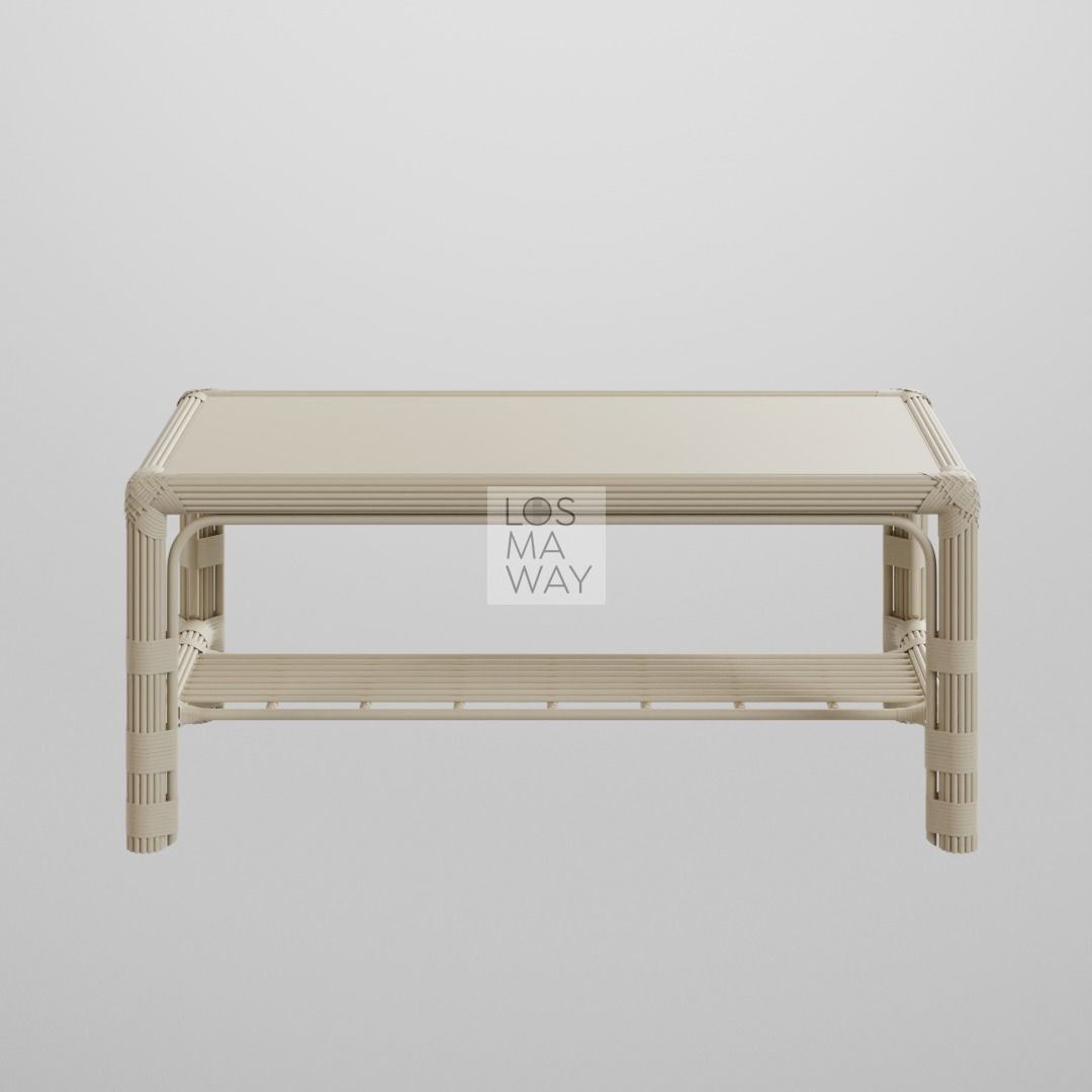 RATTAN WICKER TABLE 3D model_4