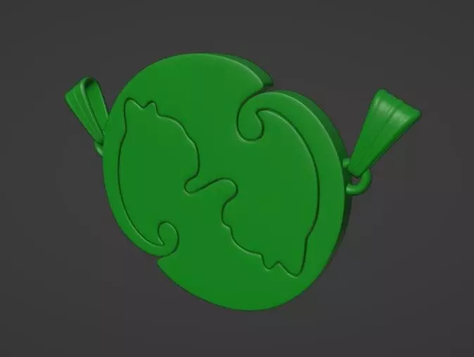 Cat pendant Free 3D print model