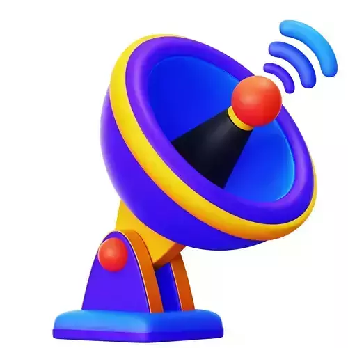 Satellite Dish 3D Icon