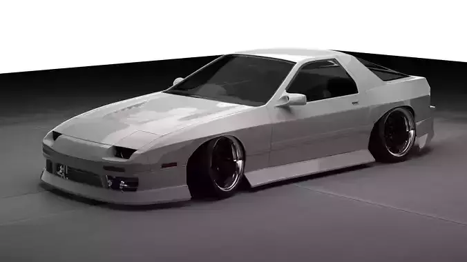 Mazda RX-7 FC Widebody 3D model