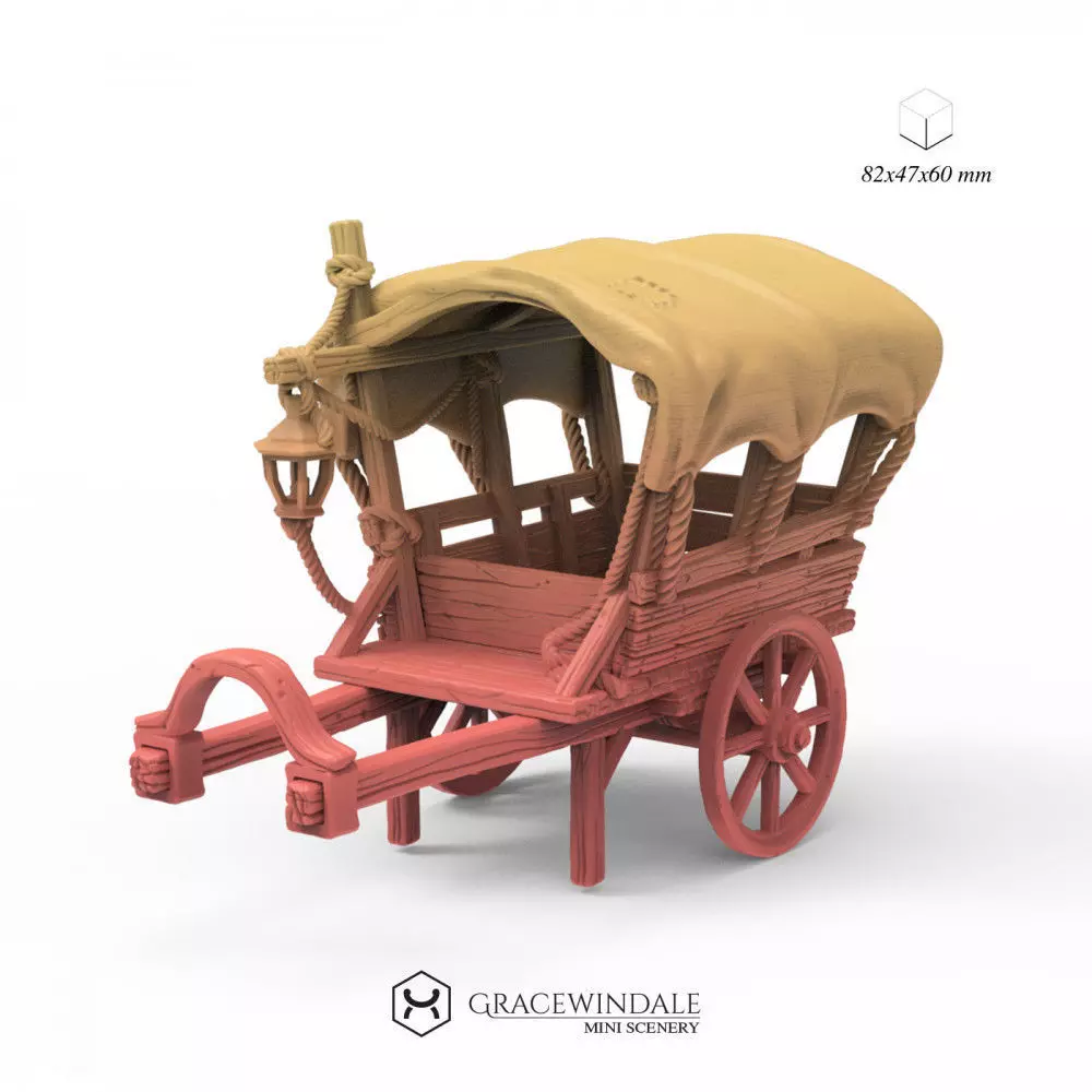 Covered Wagon 3D print model_0
