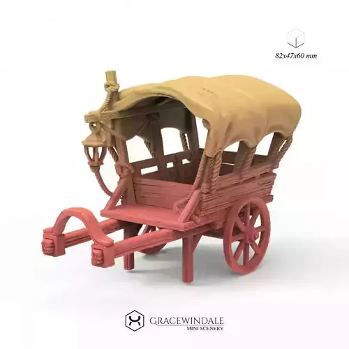 Covered Wagon 3D print model